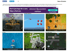 Tablet Screenshot of jeux-avion.net